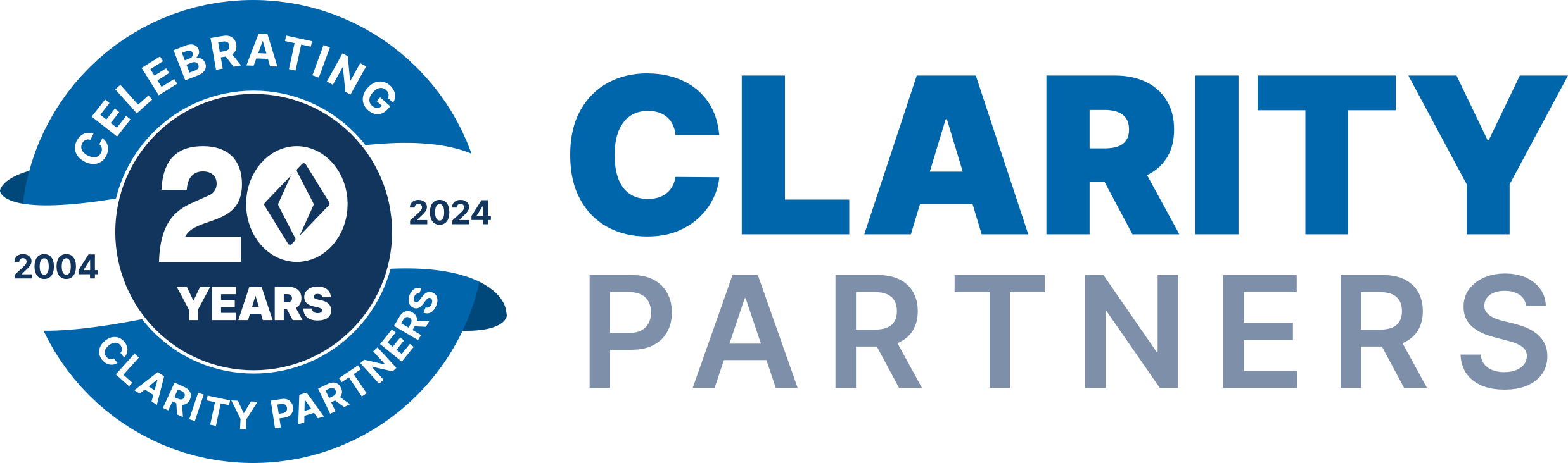 Clarity Partners 20 years logo