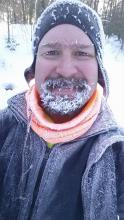 AJ with a fabulous ice beard